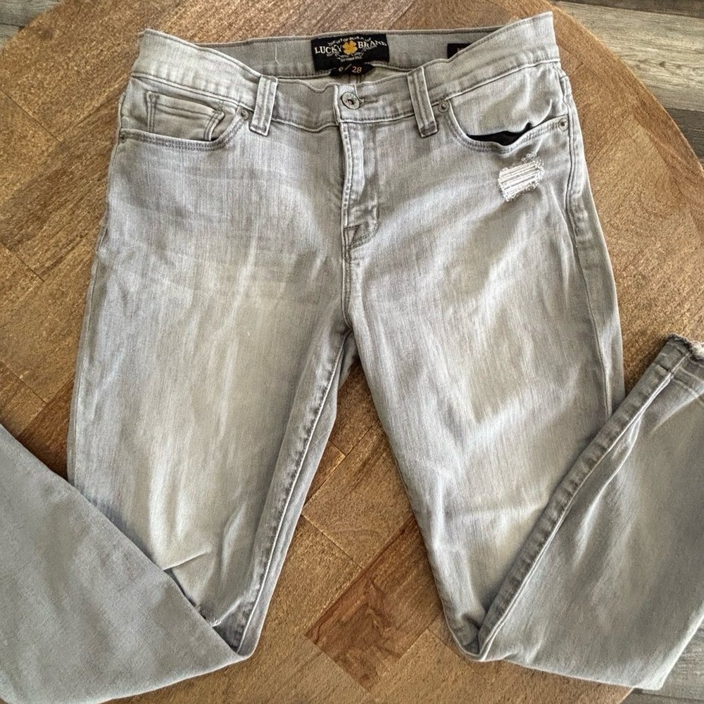 Lucky Brand Brooke Capri Grey Jeans Women's Sizs 6/28 - Picture 2 of 11